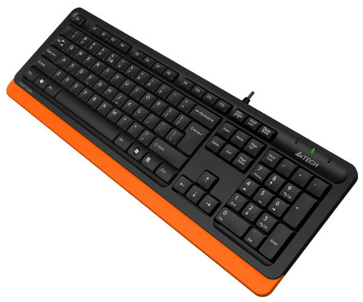 Klawiatura przewodowa A4Tech FK10 USB Pomarańczowa (A4TKLA46451) - obraz 2