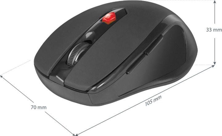 Миша Defender Ultra MM-315 Wireless Black (52315) - зображення 4