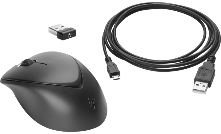Czarna Mysz komputerowa bezprzewodowa HP Premium (1JR31AA) - obraz 1