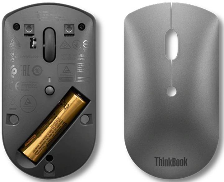 Cicha Mysz komputerowa Bluetooth ThinkBook Lenovo, szara (4Y50X88824) - obraz 6