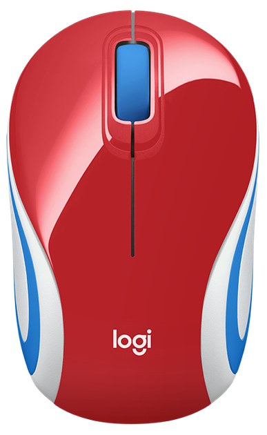 Mysz komputerowa Logitech M187 Wireless Mini czerwona (910-002732) - obraz 1