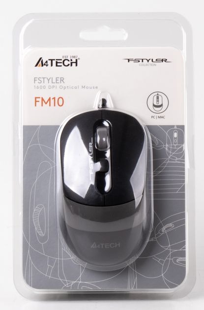 Mysz komputerowa A4Tech FM10 USB szara (A4TMYS46443) - obraz 6