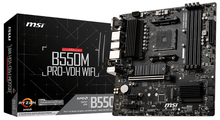 Płyta główna MSI B550M PRO-VDH Wi-Fi (sAM4, AMD B550, PCI-Ex16) - obraz 5