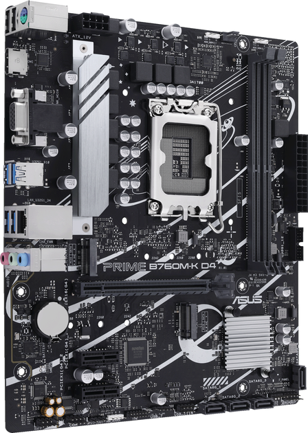 Материнська плата Asus PRIME B760M-K D4 (s1700, Intel B760, PCI-Ex16) - зображення 2