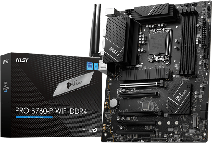 Материнська плата MSI PRO B760-P Wi-Fi DDR4 (s1700, Intel B760, PCI-Ex16) - зображення 5