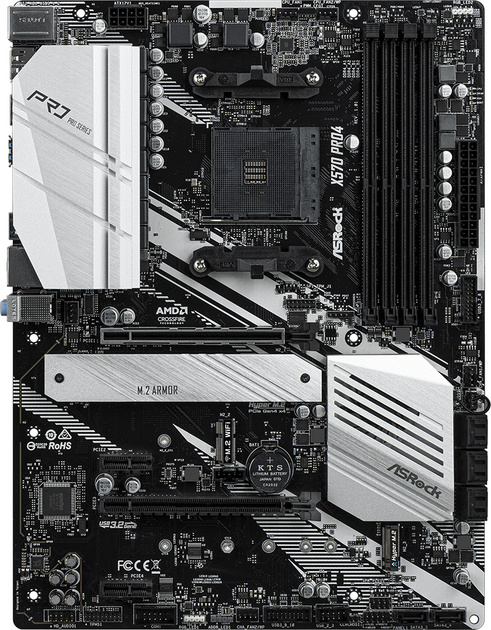 Płyta główna ASRock X570 Pro 4 (sAM4, AMD X570, PCI-Ex16) - obraz 1