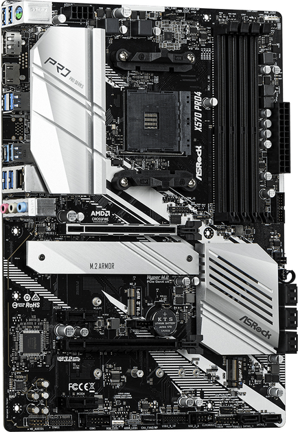 Материнська плата ASRock X570 Pro 4 (sAM4, AMD X570, PCI-Ex16) - зображення 2
