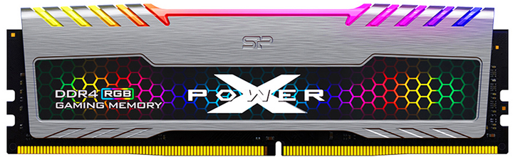 RAM Silicon Power DDR4-3200 16384MB PC4-25600 XPOWER Turbine RGB (SP016GXLZU320BSB) - obraz 1