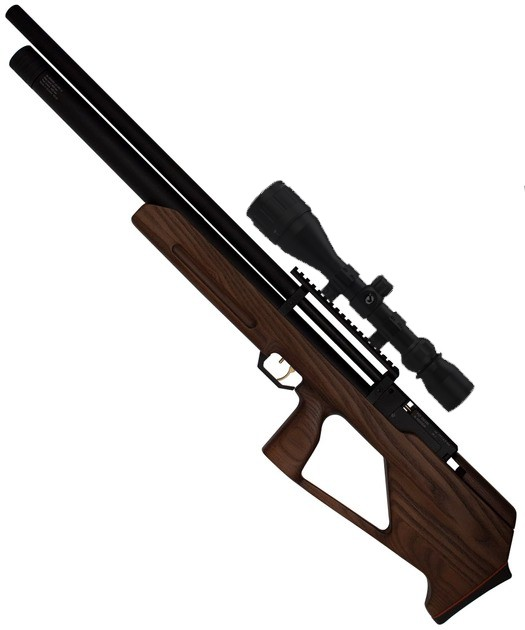 PCP Гвинтівка Zbroia Козак 550/290 з оптичним прицілом 4х32 Дерево - зображення 1