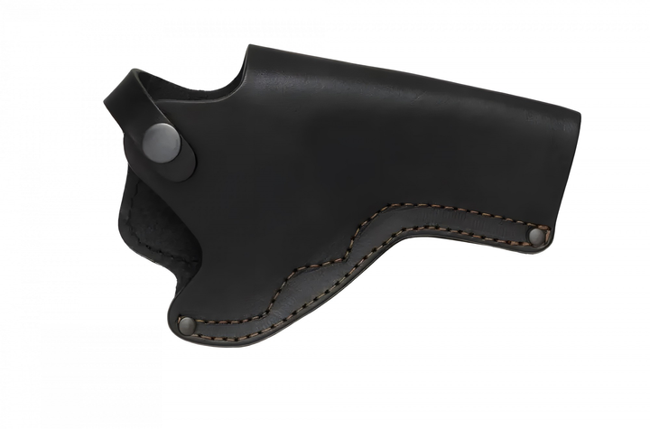 Кобура поясная Револьвер 4 не формованная кожа, чёрная - изображение 2