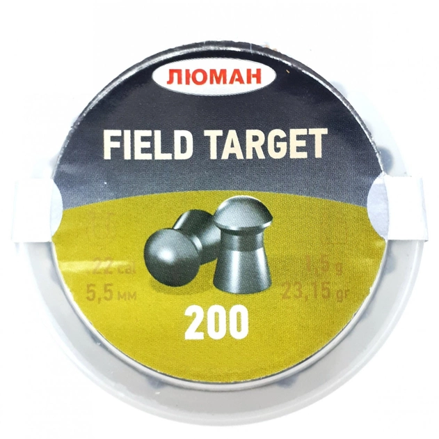 Пули Люман 5.5 мм 1.5г Field Target 200 шт/пчк - изображение 2