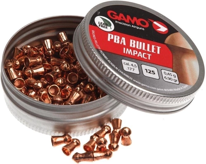 Пули Gamo PBA Bullet 4.5мм, 0.45г, 125шт - изображение 1