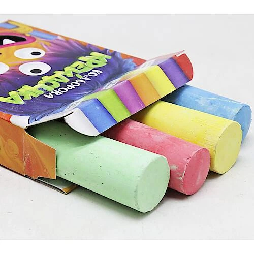 КРЕЙДА КОЛЬОРОВА "КРЕЙДОЧКА", ВЕЛИКІ, 4 КОЛЬОРИ DANKO TOYS (КRD-02-03U) - изображение 2