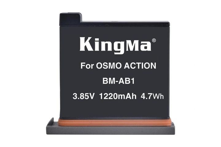 Аккумулятор Kingma DJI AB1 (1220 mAh) для Osmo Action (Premium Quality) - Фото 2 Аккумулятор Kingma DJI AB1 (1220 mAh) для Osmo Action (Premium Quality) - изображение 2