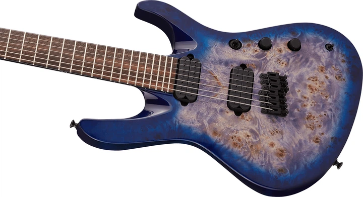 Електрогітара JACKSON PRO SIGNATURE CHRIS BRODERICK SOLOIST HT7P GLOSS TRANSPARENT BLUE (232378) - зображення 5