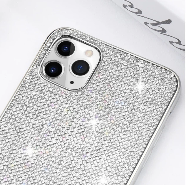 Силиконовый чехол с камнями для Apple iPhone 11 Pro Max - Фото 3 Силиконовый чехол с камнями для Apple iPhone 11 Pro Max - изображение 3