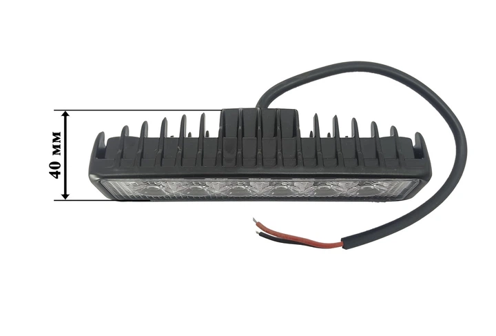 LED фара БЛИЖНЕГО света. Светодиодная фара на 6 диодов. 07T-18W/47/F. - изображение 2