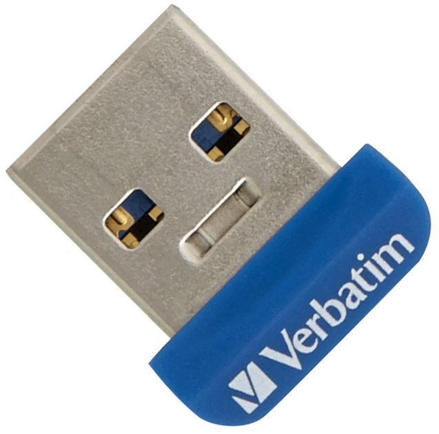 Verbatim Store 'n' Stay NANO 16GB USB 3.0 Blue (98709) - зображення 1