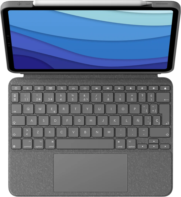 Обкладинка-клавіатура Logitech Combo Touch для Apple iPad Pro 11" 1st/2nd/3rd Gen Oxford Grey (920-010148) - зображення 1