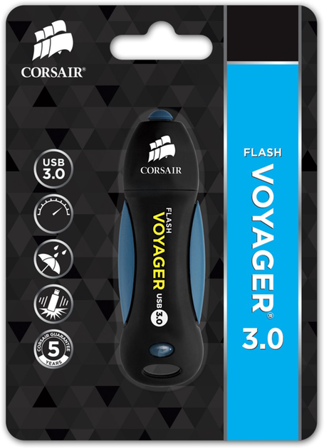Флеш пам'ять Corsair Flash Voyager USB 3.0 128GB (CMFVY3A-128GB) - зображення 4