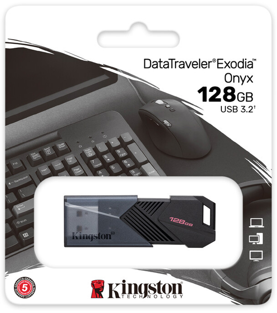 Pendrive Kingston DataTraveler Exodia Onyx 128 GB USB 3.2 Gen 1. czarny (DTXON/128 GB) - obraz 11