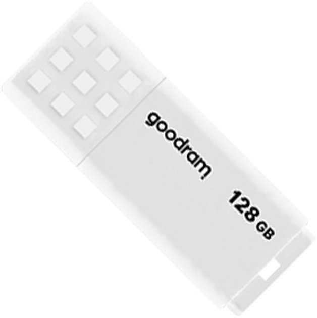 Pendrive Goodram UME2 128 GB USB 2.0 biały (UME2-1280W0R11) - obraz 1
