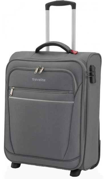 Чемодан на 2 колесах малый Travelite Cabin TL090237-04 S серый - Фото 1 Чемодан на 2 колесах малый Travelite Cabin TL090237-04 S серый - изображение 1