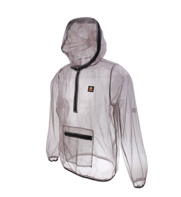 Куртка от комаров и насекомых размер L с чехлом (для рыбалки, кемпинга ...