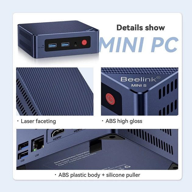 Компьютер Beelink Mini S12 Intel N95 (12th Gen) Windows 11 Pro