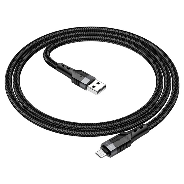 Кабель USB cable BOROFONE BU35 Micro 1м Чорний - зображення 2