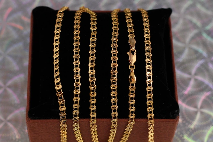 Цепь Xuping Jewelry муза 60 см 4 мм золотистая - Фото 1 Цепь Xuping Jewelry муза 60 см 4 мм золотистая - изображение 1