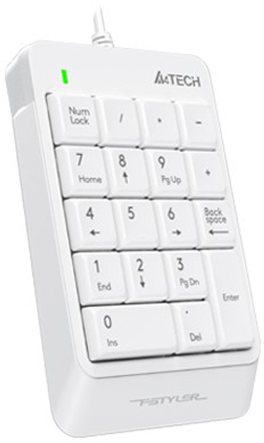 Клавиатура проводная A4Tech FK13P Fstyler Numeric Keypad White (4711421953450) - изображение 2