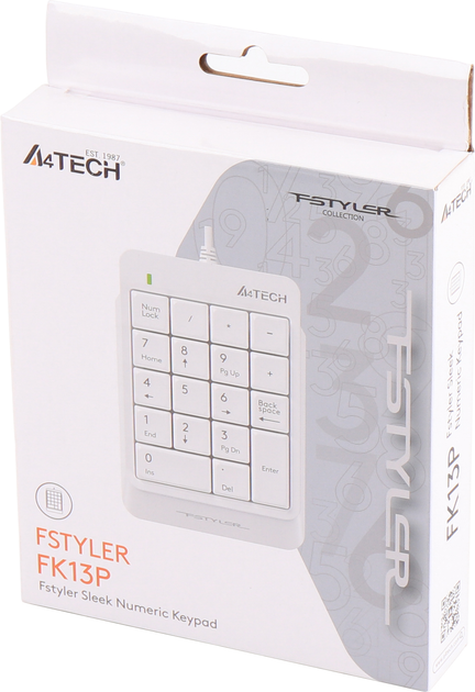 Клавиатура проводная A4Tech FK13P Fstyler Numeric Keypad White (4711421953450) - изображение 5