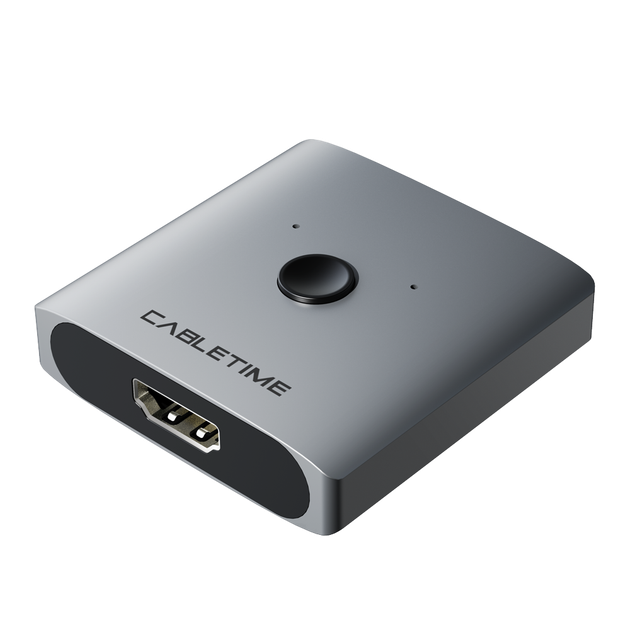 Світч Сabletime HDMI Switcher 2.0, комутатор plug-and-play 4k 60 Гц (CP30G) - зображення 4