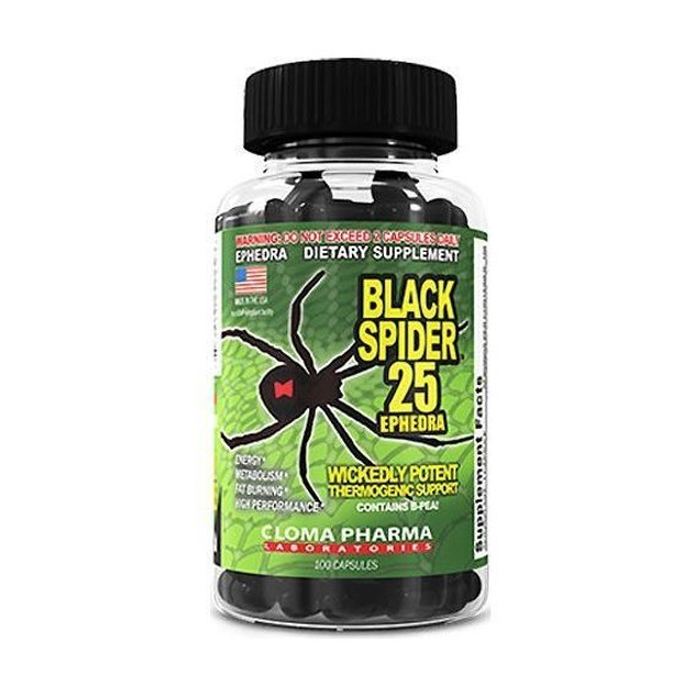 Комплексный жиросжигатель Cloma Pharma Black Spider 25 100 Caps – фото ...