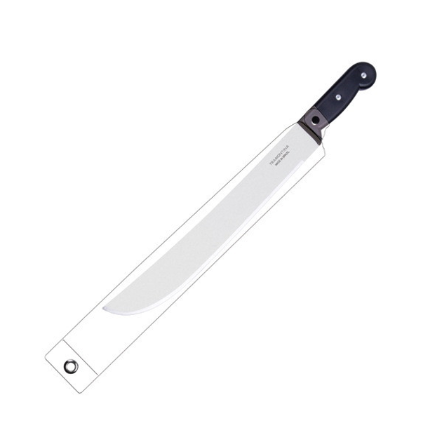 Нож мачете с пластиковой ручкой Tramontina в блистере 31 см (26600/112) - изображение 2