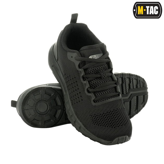 Мужские тактические кроссовки летние M-Tac размер 38 (24,8 см) Черный (Summer Light Black) - изображение 1