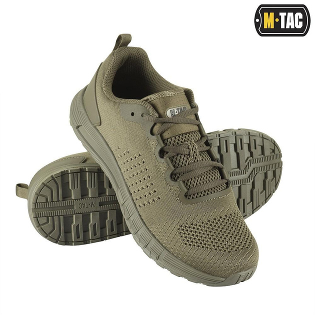Чоловічі літні тактичні кросівки M-Tac розмір 36 (23,6 см) Олива (Зелений) (Summer Light Dark Olive) - зображення 1