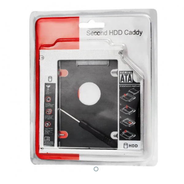 Адаптер подключения Tishric HDD/SSD 2.5" в отсек привода ноутбука SATA/mSATA 9.5mm - Фото 3 Адаптер подключения Tishric HDD/SSD 2.5" в отсек привода ноутбука SATA/mSATA 9.5mm - изображение 3