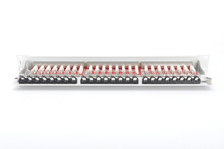 Patch panel Digitus Professional 19" 1U CAT6 24xRJ45 montaż FTP do szafy/racka serwerowego (DN-91624S) - obraz 3