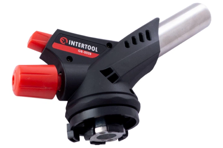 Горелка газовая c пьезоподжигом Intertool 150 мм (GB-0028) - Фото 3 Горелка газовая c пьезоподжигом Intertool 150 мм (GB-0028) - изображение 3