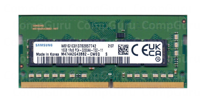 Ноутбучная оперативная память Samsung DDR4 16GB 3200MHz SO-DIMM 1Rx8 ...