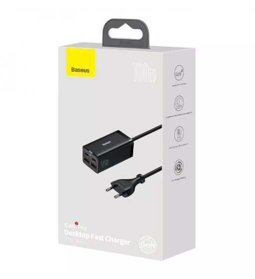 Зарядний пристрій Baseus GaN3 Pro 100W CCGP000101 - Фото 2 Зарядний пристрій Baseus GaN3 Pro 100W CCGP000101 - зображення 2