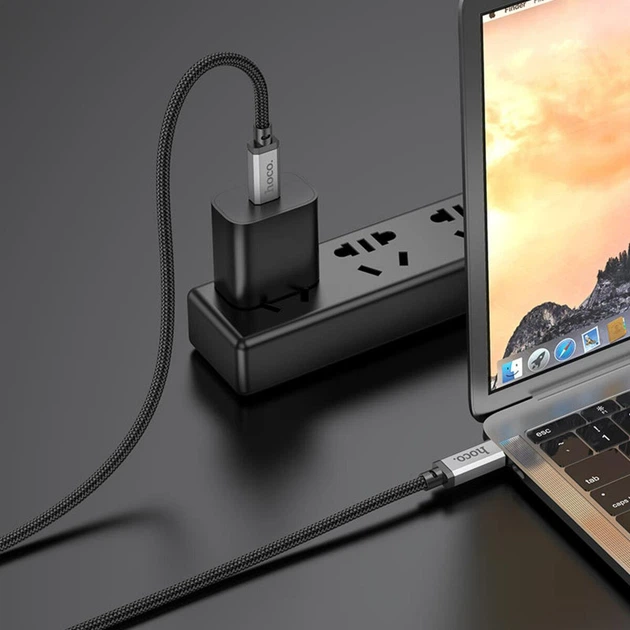 Кабель Usb4 Hoco US05 100w 40Gbit - Фото 2 Кабель Usb4 Hoco US05 100w 40Gbit - изображение 2