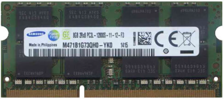 пам'ять Samsung DDR3L SO-DIMM 1600 8Gb 1.35v (M471B1G73EB0-YK0) - изображение 3