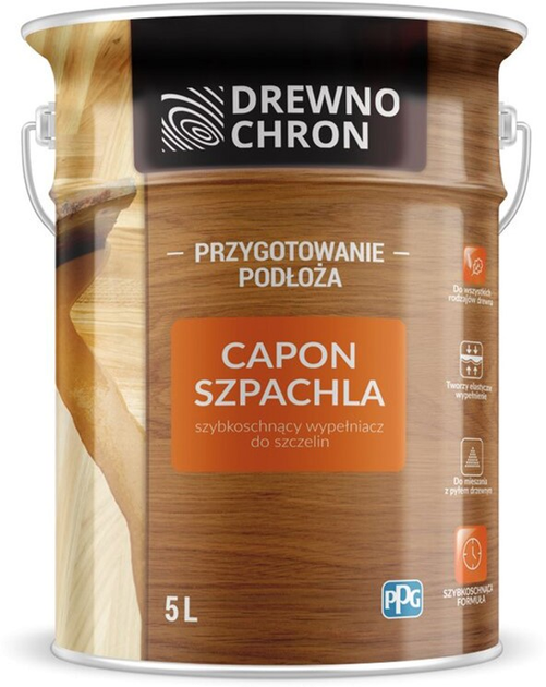 Шпаклевка для дерева Drewnochron Capon 5 л (DN-424247) – фото, отзывы ...