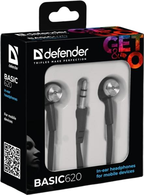 Słuchawki Defender Basic 620 Czarne (63620) - obraz 2