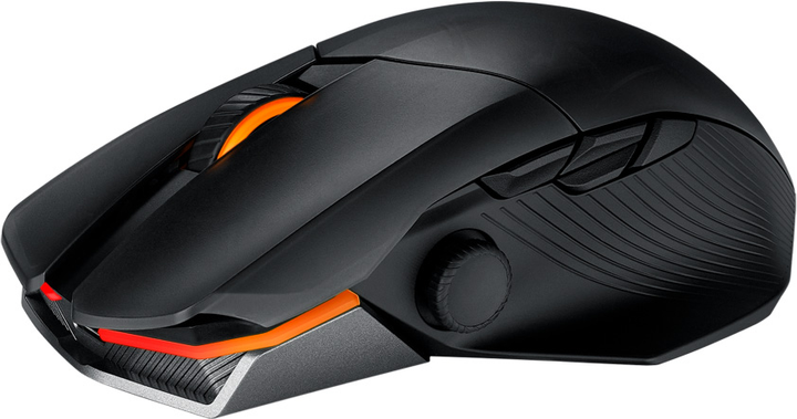 Mysz gamingowa ASUS ROG Chakram X Origin Bluetooth/bezprzewodowa czarno/srebrna (90MP02N1-BMUA00) - obraz 4
