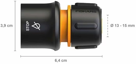 Конектор для шланга Fiskars 13-15 мм (1/2-5/8") LB30 (1027083) - Фото 3 Конектор для шланга Fiskars 13-15 мм (1/2-5/8") LB30 (1027083) - зображення 3