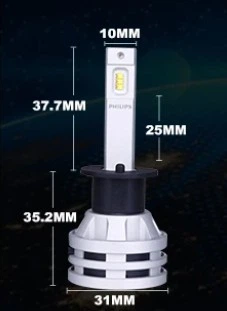 Автомобільні світлодіодні лампи з цоколем H1 PHILIPS 6 LED 12-24V 19W 111258U3101X2 (01025) - зображення 6